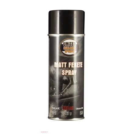 U. Matt fekete spray 400 ml.