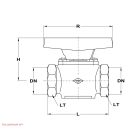 Mofém golyóscsap 1/2"BB