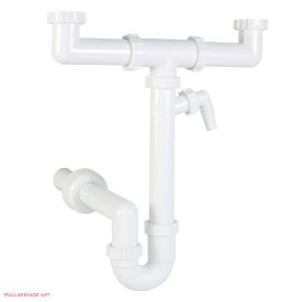 Mosogató szifon 2 med.+mg.cs. 639/3