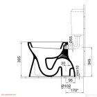 Alföldi WC 4032 lapos alsó nyújt