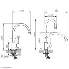 FERRO BZA4B Zumba konyhai csapt.