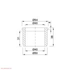 STY-40-50 Müanyag szűkítő 50/40